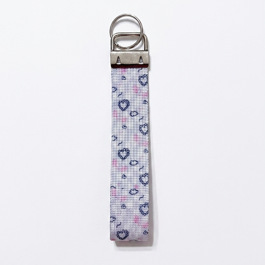 Light Purple Hearts keychain